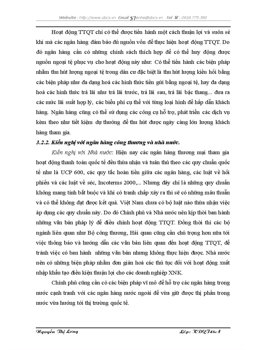 image for page Giải pháp phát triển hoạt động thanh toán quốc tế tại ngân hàng công thương chi nhánh tỉnh bắc ninh