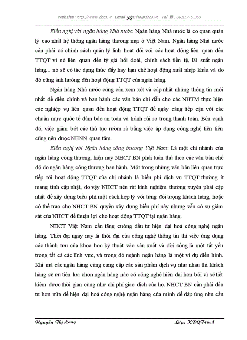 image for page Giải pháp phát triển hoạt động thanh toán quốc tế tại ngân hàng công thương chi nhánh tỉnh bắc ninh