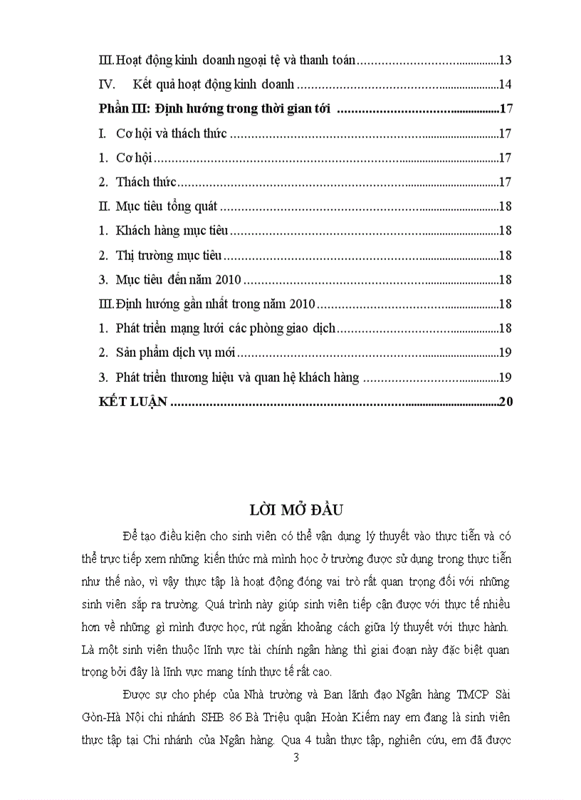 image for page Báo cáo tổng hợp về tình hình hoạt động của chi nhánh SHB 86 Bà Triệu quận Hoàn Kiếm TP Hà Nội