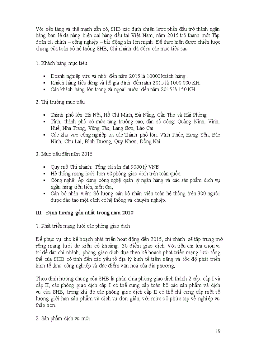 image for page Báo cáo tổng hợp về tình hình hoạt động của chi nhánh SHB 86 Bà Triệu quận Hoàn Kiếm TP Hà Nội