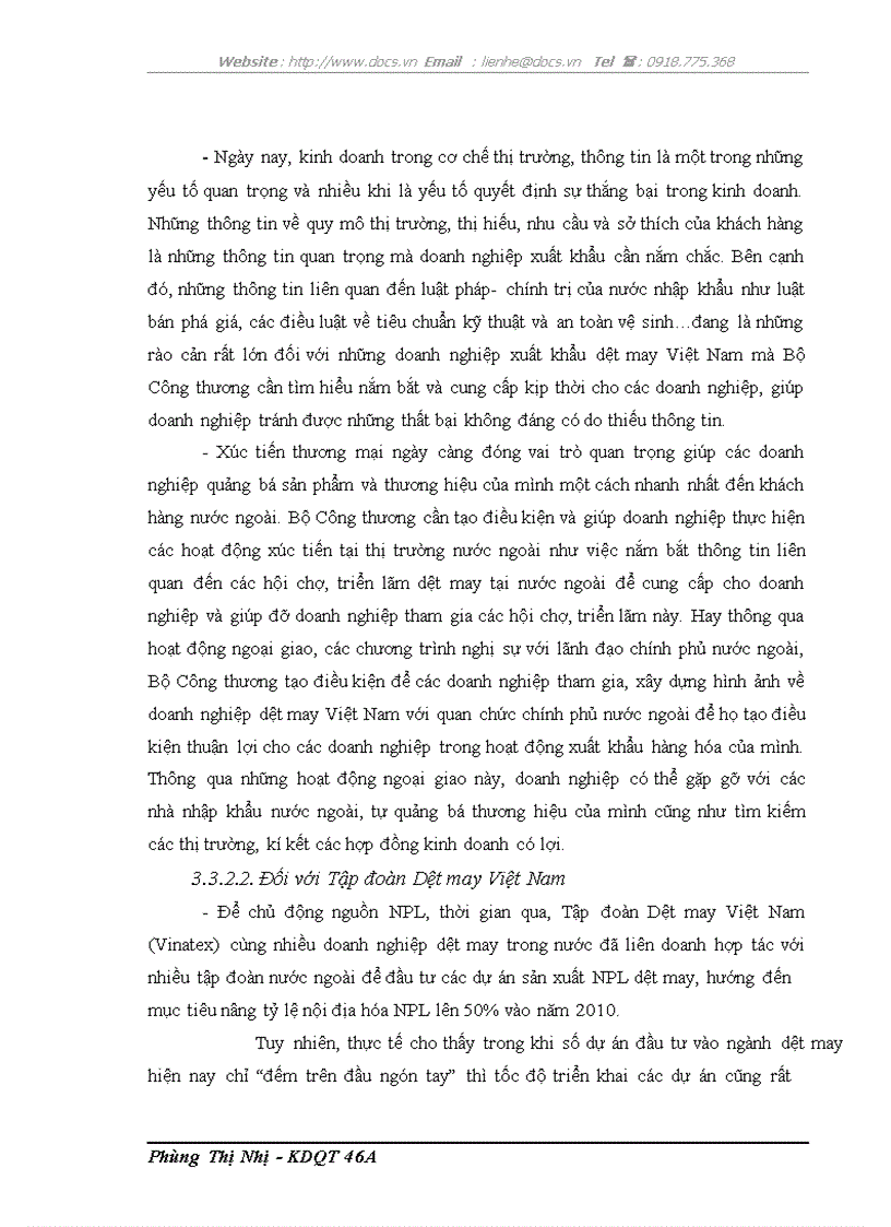 image for page Marketing xuất khẩu của công ty may thăng long Thực trạng và giải pháp