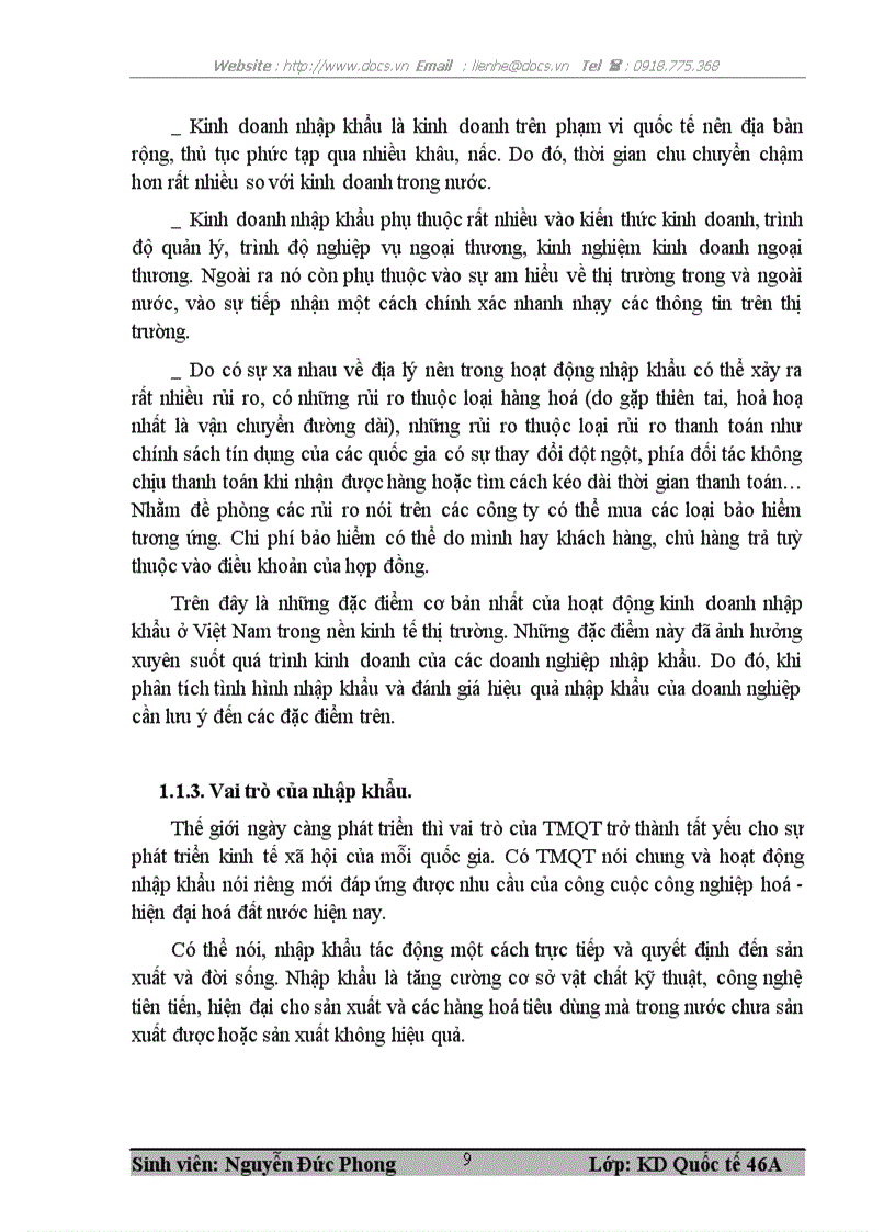 image for page Nâng cao hiệu quả kinh doanh nhập khẩu tại công ty TNHH Thương mại Xây dựng Tiến Đạt