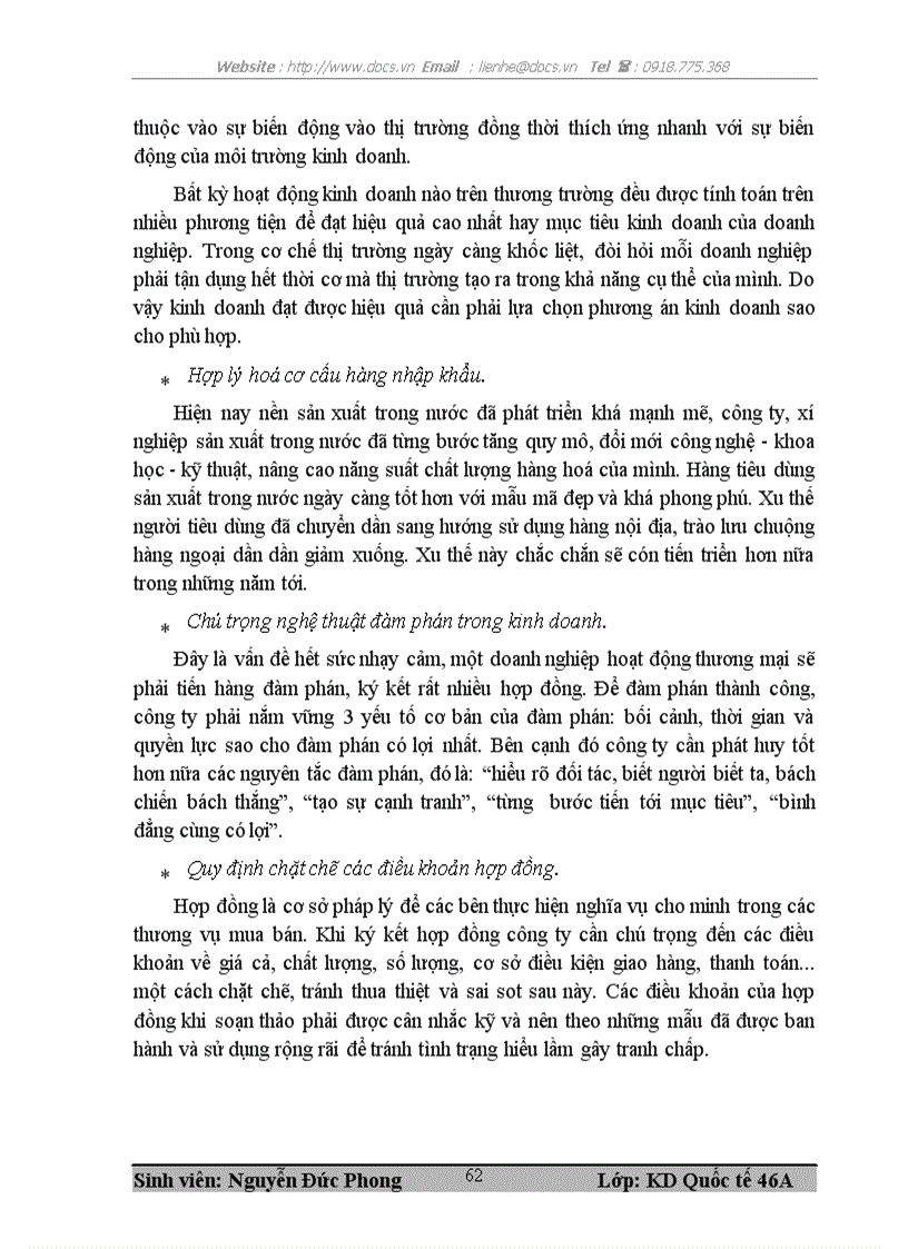 image for page Nâng cao hiệu quả kinh doanh nhập khẩu tại công ty TNHH Thương mại Xây dựng Tiến Đạt