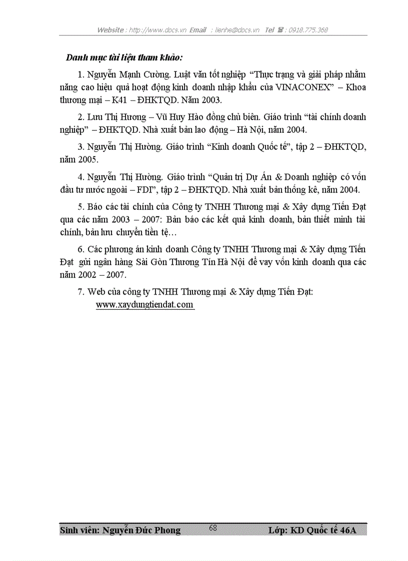 image for page Nâng cao hiệu quả kinh doanh nhập khẩu tại công ty TNHH Thương mại Xây dựng Tiến Đạt