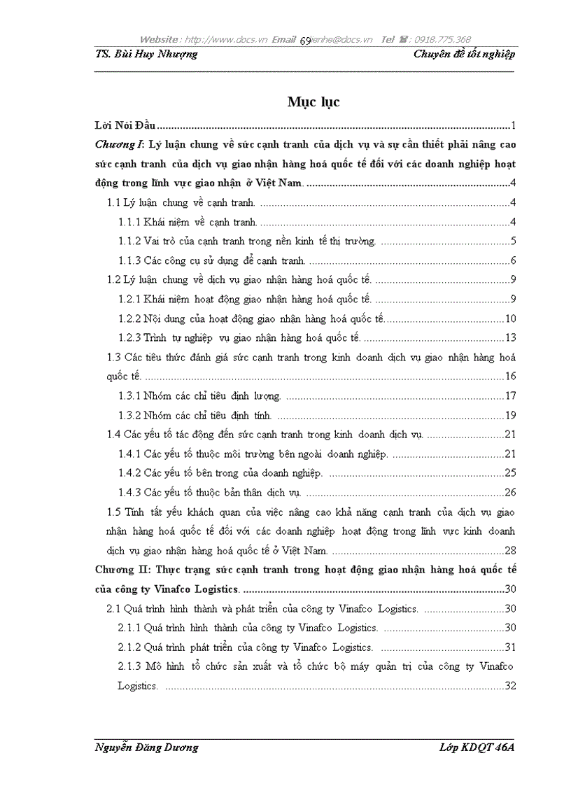 image for page Nâng cao năng lực cạnh tranh trong hoạt động giao nhận hàng hoá quốc tế của công ty Vinafco Logistics