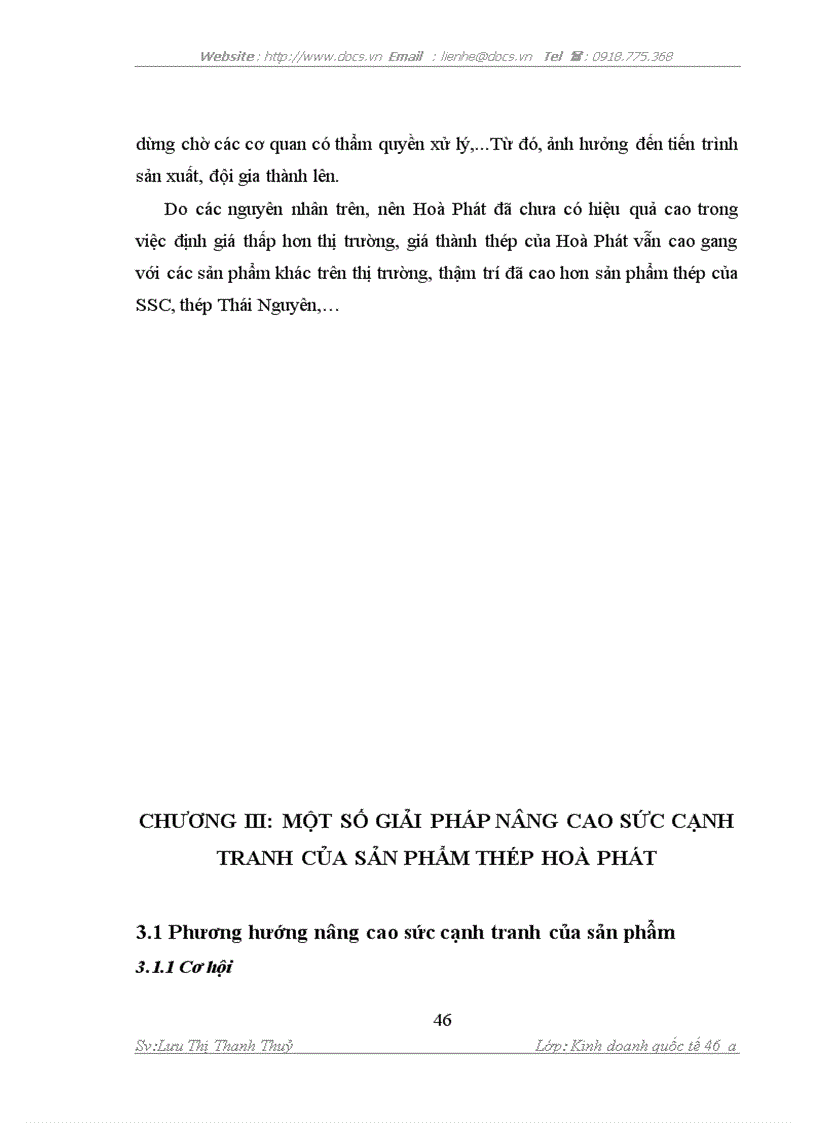 image for page Nâng cao năng lực cạnh tranh của sản phẩm Thép Hoà Phát trong điều kiện Việt Nam là thành viên của WTO