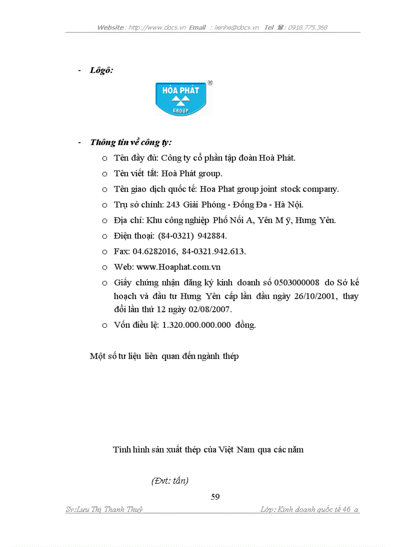 image for page Nâng cao năng lực cạnh tranh của sản phẩm Thép Hoà Phát trong điều kiện Việt Nam là thành viên của WTO