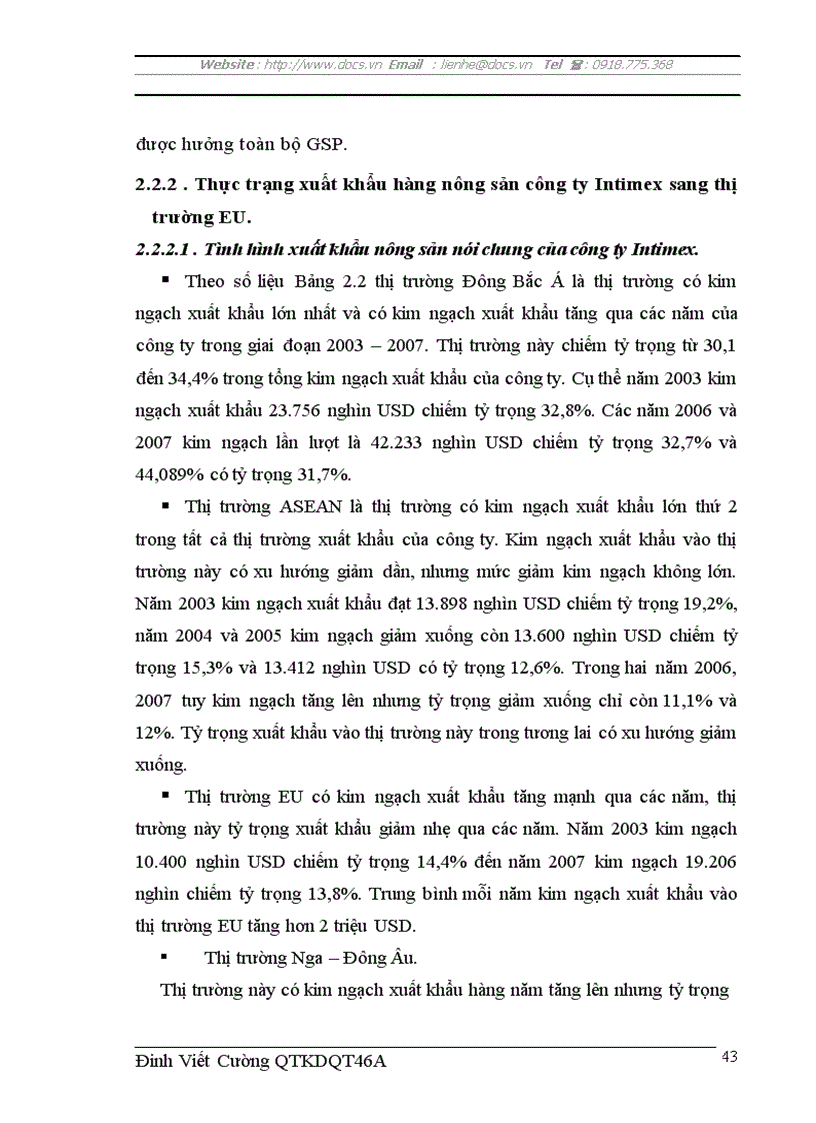 image for page Thúc đẩy xuất khẩu hàng nông sản sang thị trường eu của công ty xuất nhập khẩu intimex