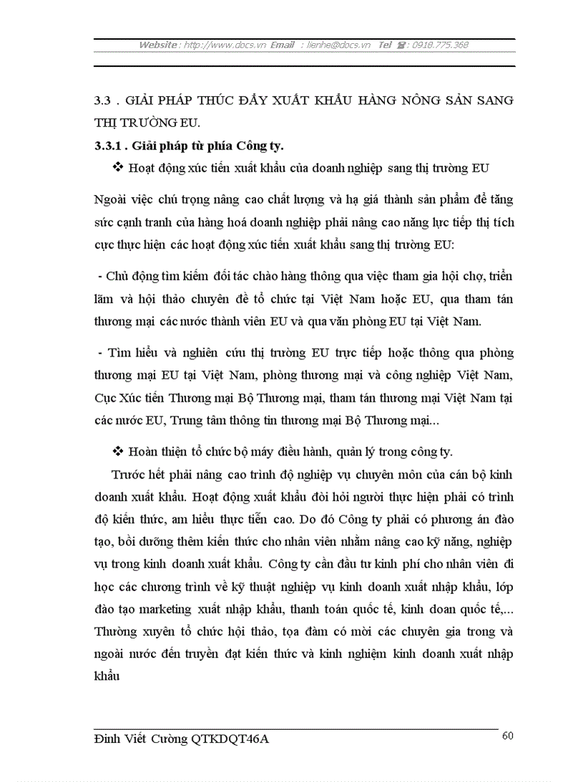 image for page Thúc đẩy xuất khẩu hàng nông sản sang thị trường eu của công ty xuất nhập khẩu intimex