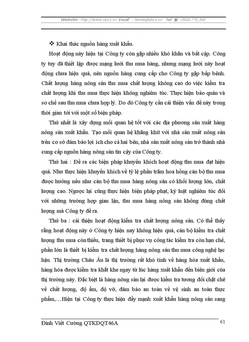 image for page Thúc đẩy xuất khẩu hàng nông sản sang thị trường eu của công ty xuất nhập khẩu intimex