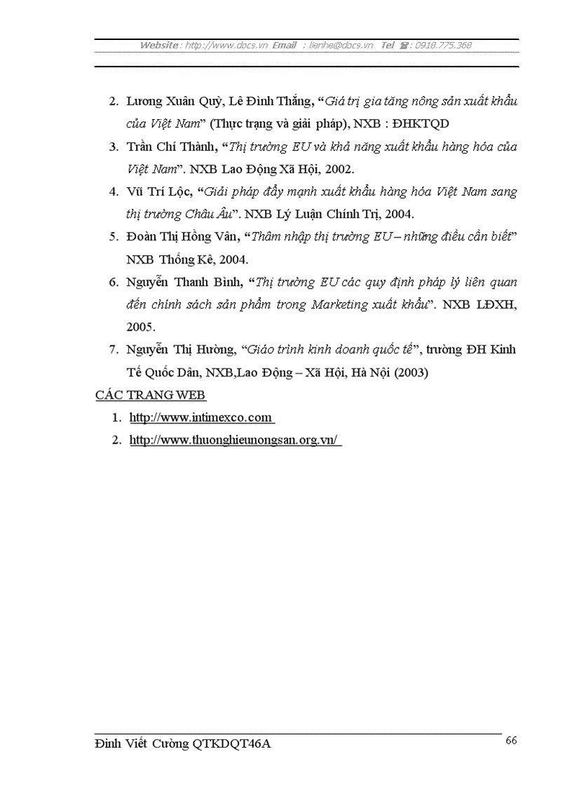 image for page Thúc đẩy xuất khẩu hàng nông sản sang thị trường eu của công ty xuất nhập khẩu intimex