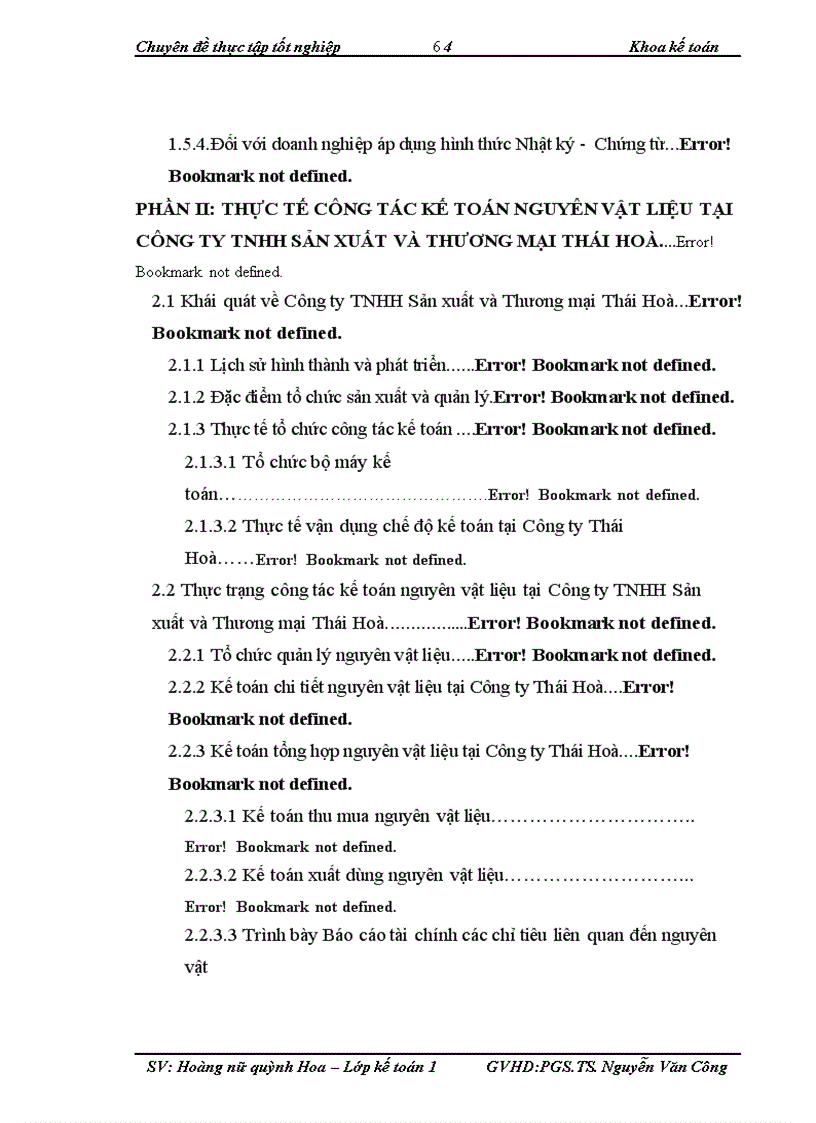 image for page Hoàn thiện kế toán nguyên vật liệu tại Công ty cổ phần tập đoànThái Hòa