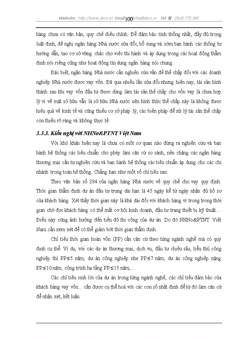 image for page Các giải pháp nhằm nâng cao chất lượng công tác thẩm định dự án đầu tư tại NHNo PTNT Bắc Hà Nội