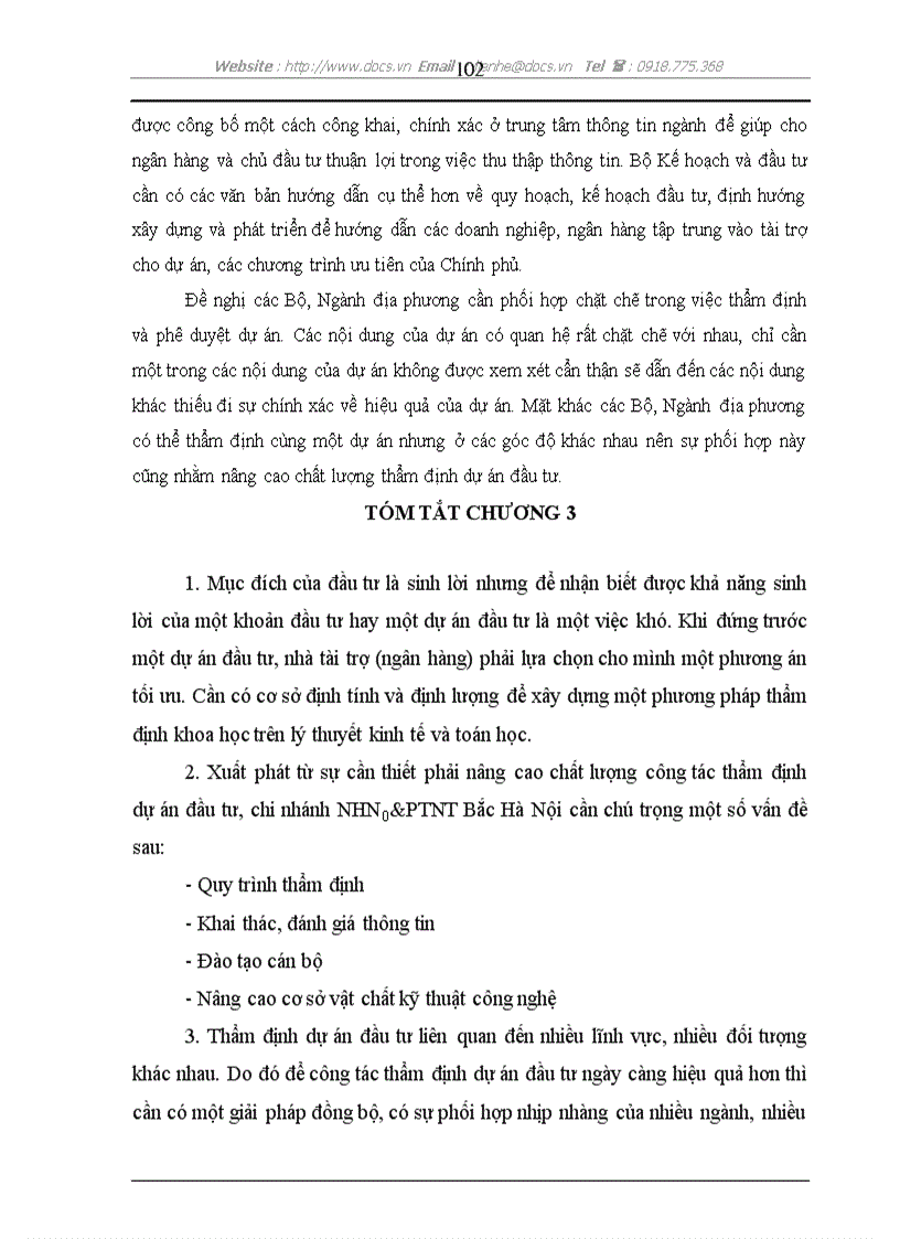 image for page Các giải pháp nhằm nâng cao chất lượng công tác thẩm định dự án đầu tư tại NHNo PTNT Bắc Hà Nội