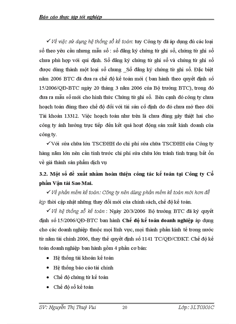 image for page Báo cáo thực tập tại Công ty Cổ phần Vận tải Sao Mai