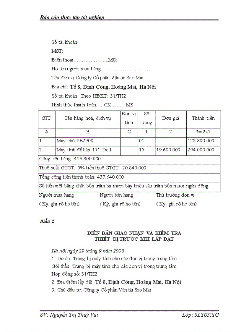 image for page Báo cáo thực tập tại Công ty Cổ phần Vận tải Sao Mai