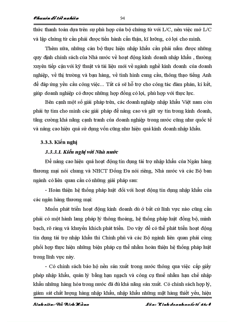 image for page Hoạt động tín dụng tài trợ nhập khẩu tại Ngân hàng Công thương Đống Đa Thực trạng và giải pháp