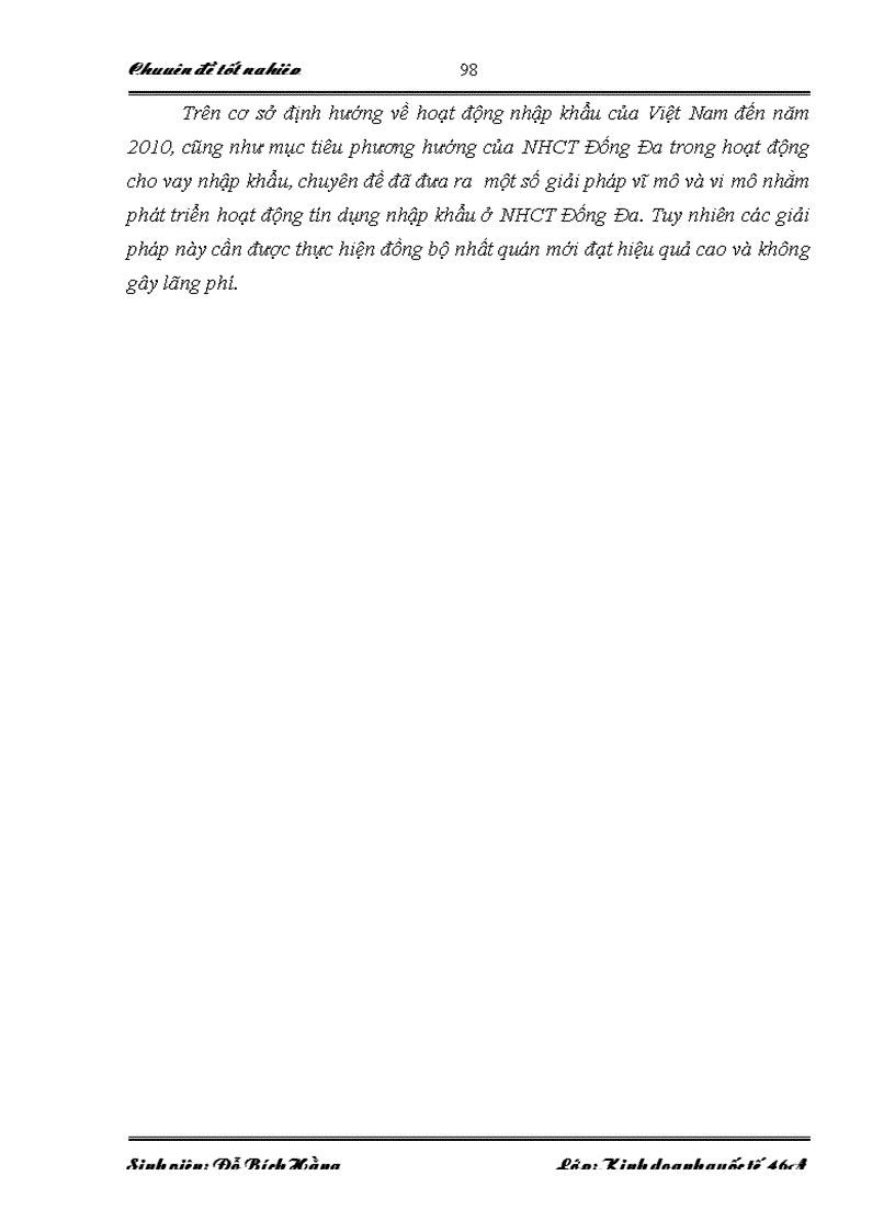 image for page Hoạt động tín dụng tài trợ nhập khẩu tại Ngân hàng Công thương Đống Đa Thực trạng và giải pháp