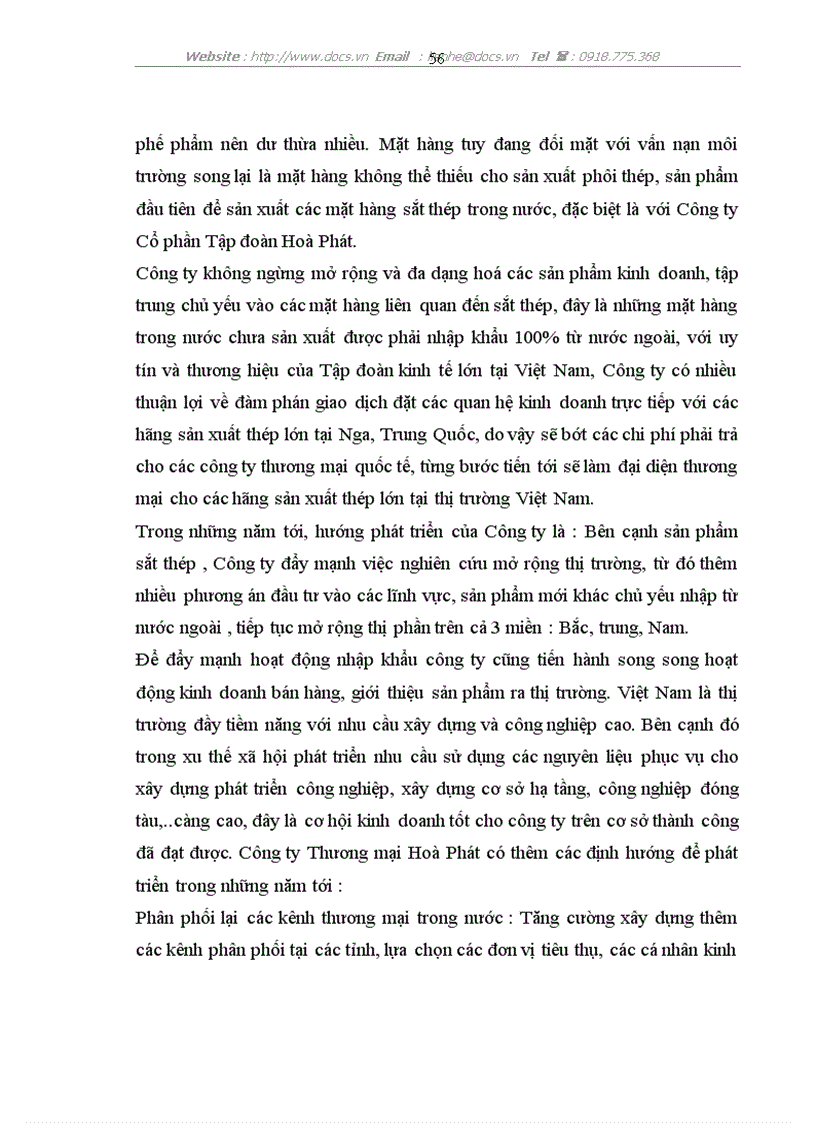 image for page Một số giải pháp nâng cao hiệu quả kinh doanh nhập khẩu thép tại công ty TNHH Thương mại hoà phát