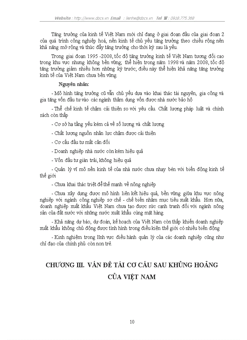 image for page Về tái cơ cấu ngành kinh tế của Việt Nam trong và sau khủng hoảng