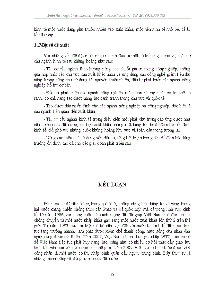 image for page Về tái cơ cấu ngành kinh tế của Việt Nam trong và sau khủng hoảng