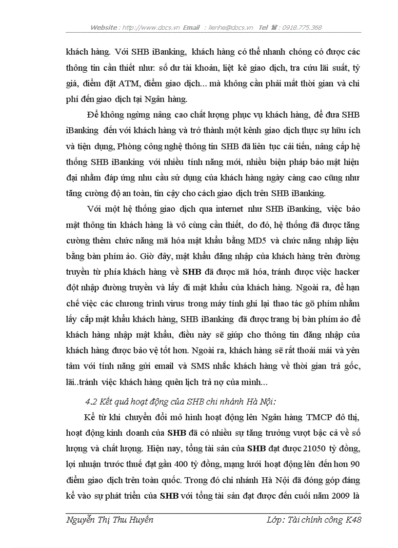 image for page Hoạt động kinh doanh tại Ngân hàng TMCP Sài Gòn Hà Nội