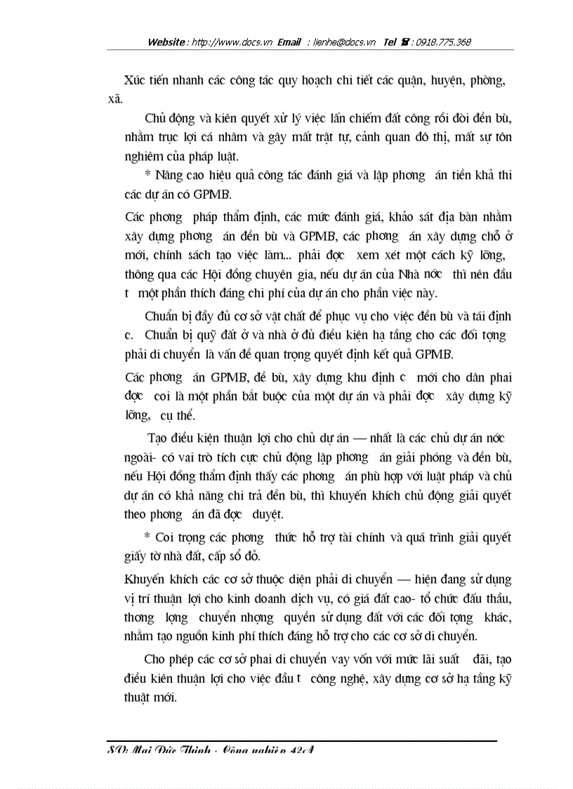 image for page Những biện pháp nhằm đẩy nhanh tiến độ giải phóng mặt bằng ở một số dự án trên địa bàn Hà Nội tại Công ty Đầu tư phát triển nhà số 2