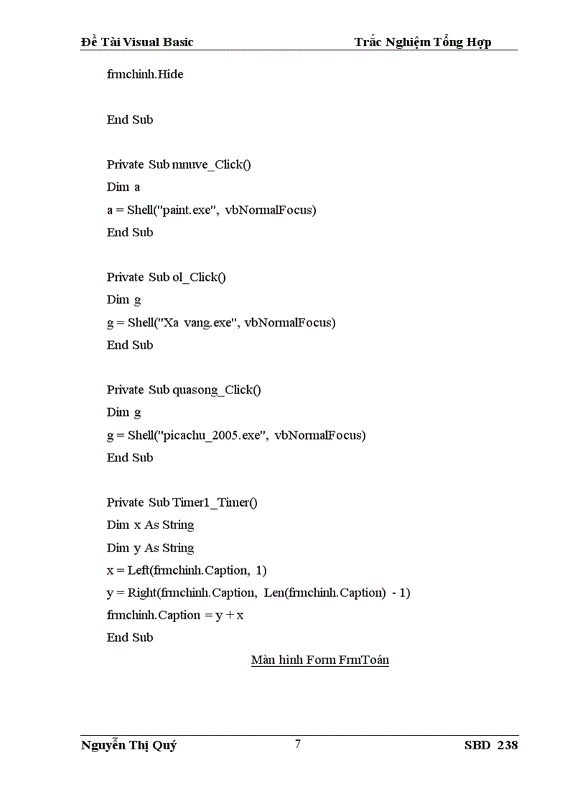 image for page Đề Tài Visual Basic