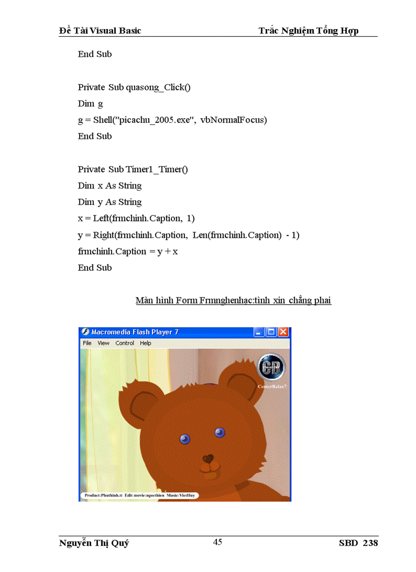 image for page Đề Tài Visual Basic