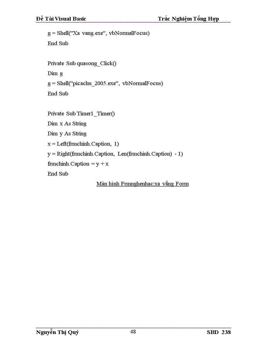 image for page Đề Tài Visual Basic