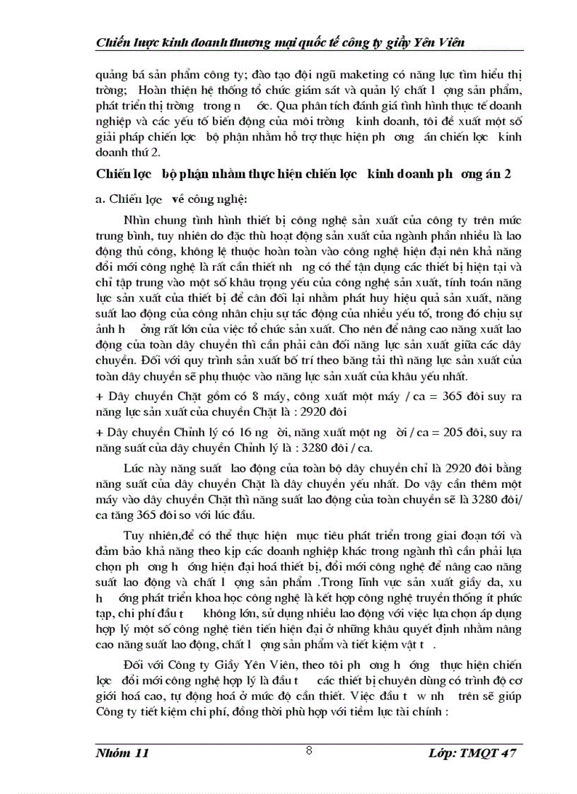 image for page Chiến lược kinh doanh thương mại quốc tế công ty giầy yên viên