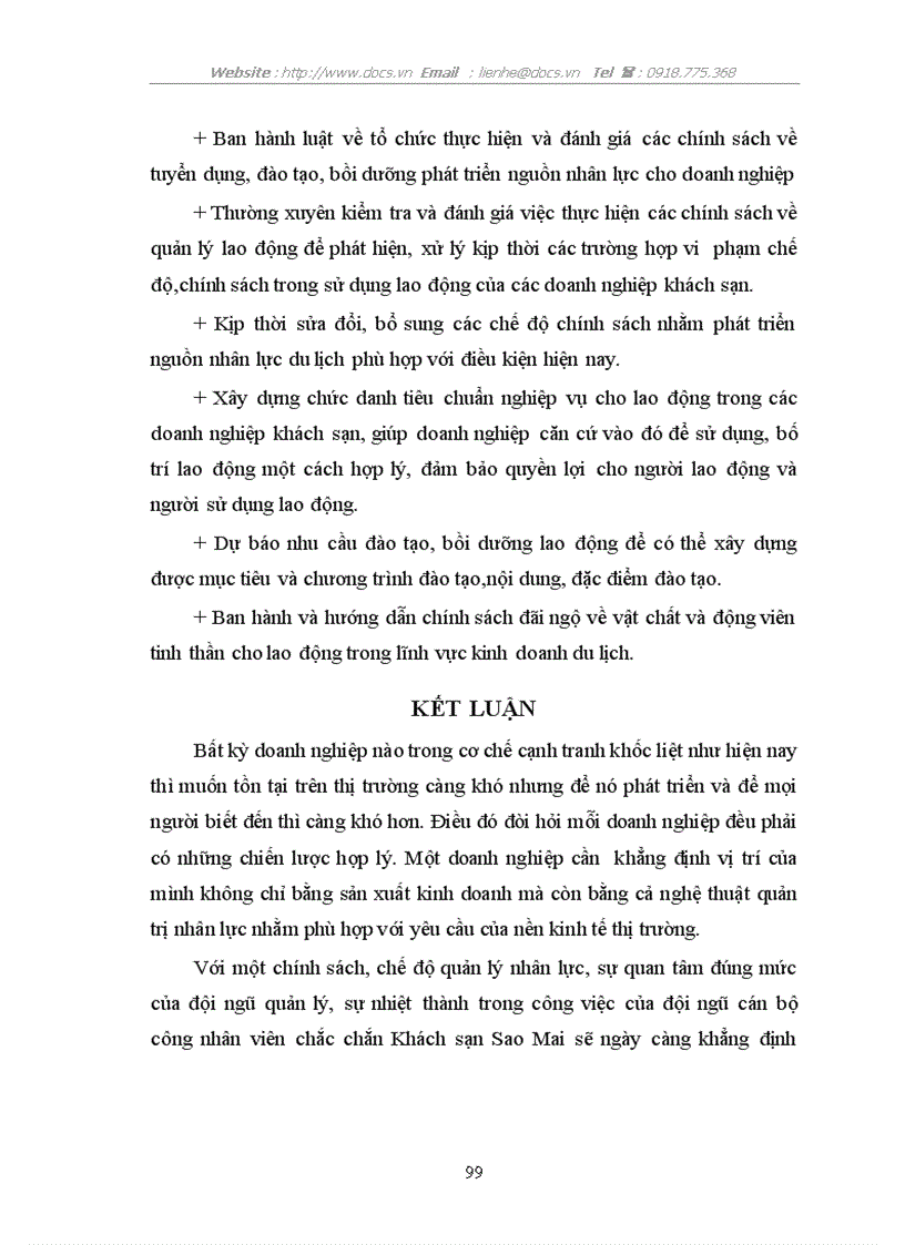 image for page Quản trị nhân sự tại Khách sạn Sao Mai Thực trạng và giải pháp