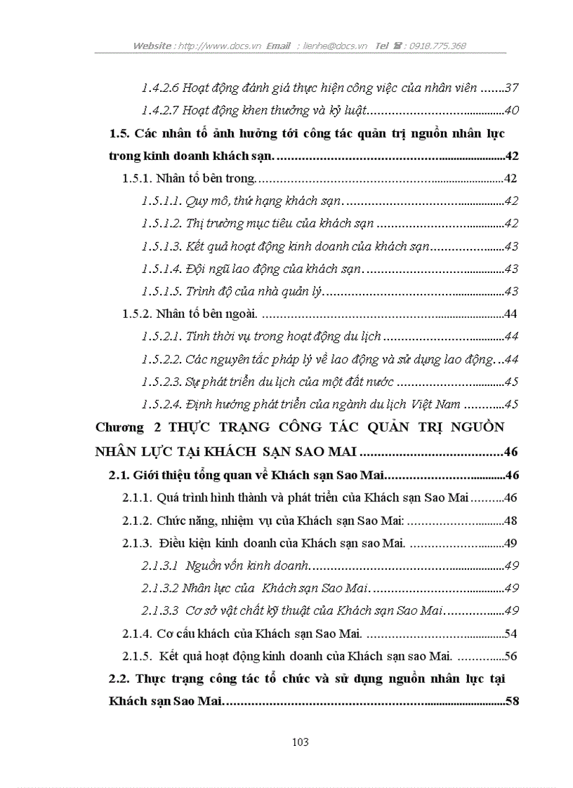 image for page Quản trị nhân sự tại Khách sạn Sao Mai Thực trạng và giải pháp