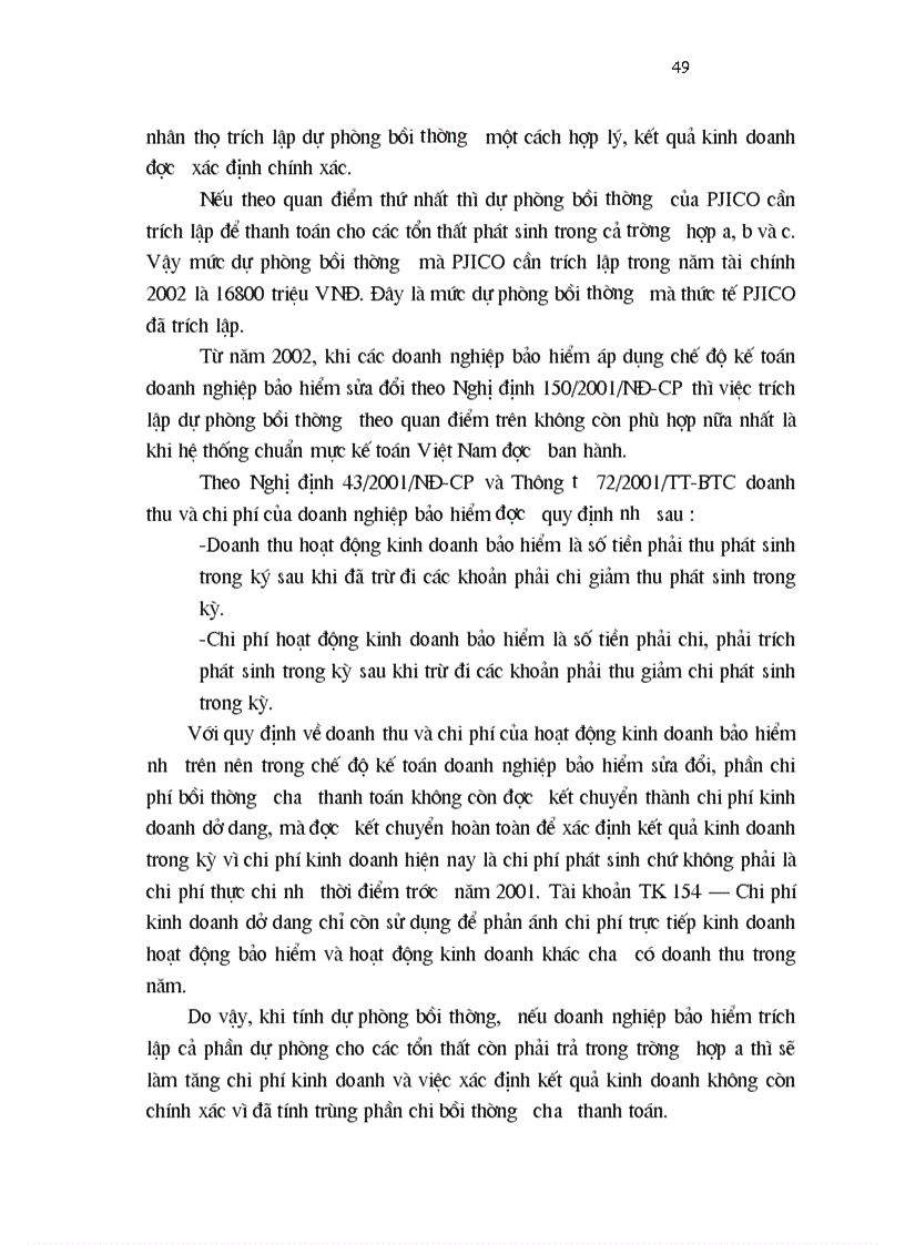 image for page 1số vấn đề về đảm bảo khả năng thanh toán của C ty CP bảo hiểm Petrolimex PJICO