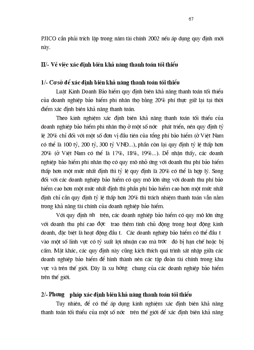 image for page 1số vấn đề về đảm bảo khả năng thanh toán của C ty CP bảo hiểm Petrolimex PJICO