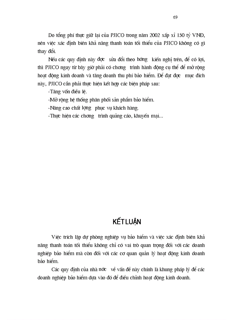 image for page 1số vấn đề về đảm bảo khả năng thanh toán của C ty CP bảo hiểm Petrolimex PJICO