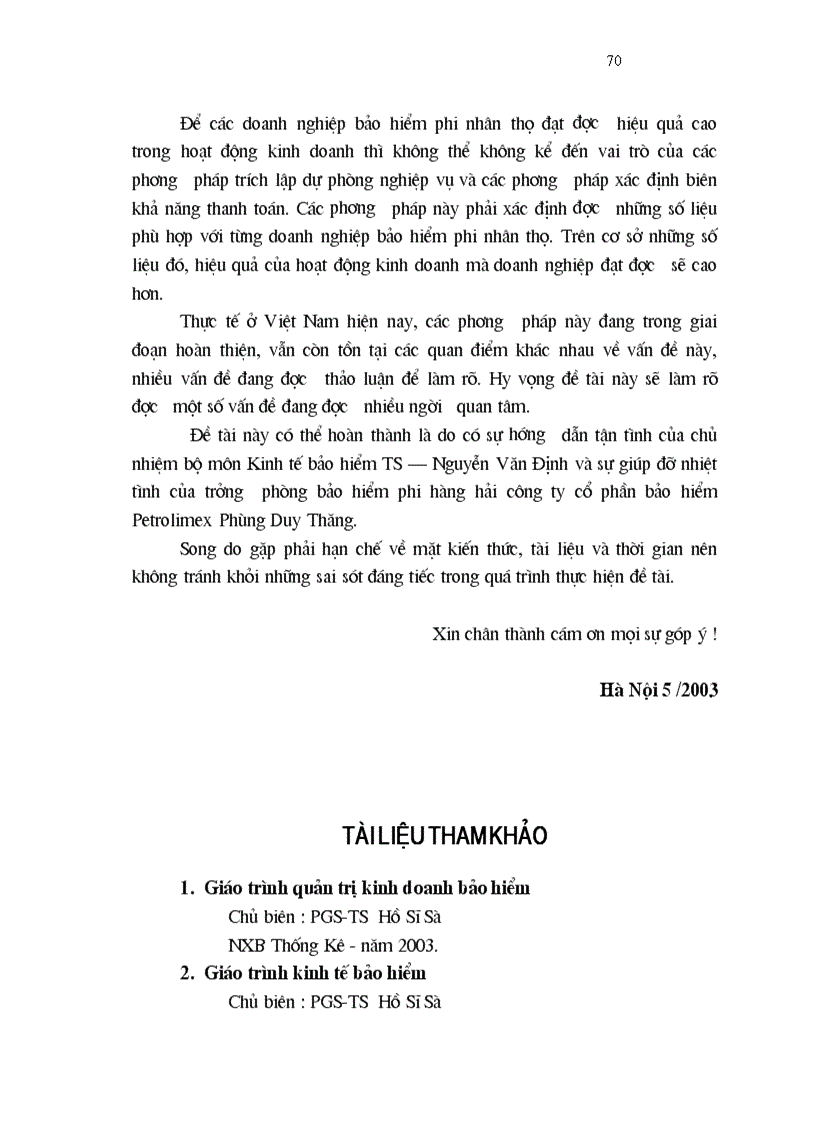 image for page 1số vấn đề về đảm bảo khả năng thanh toán của C ty CP bảo hiểm Petrolimex PJICO
