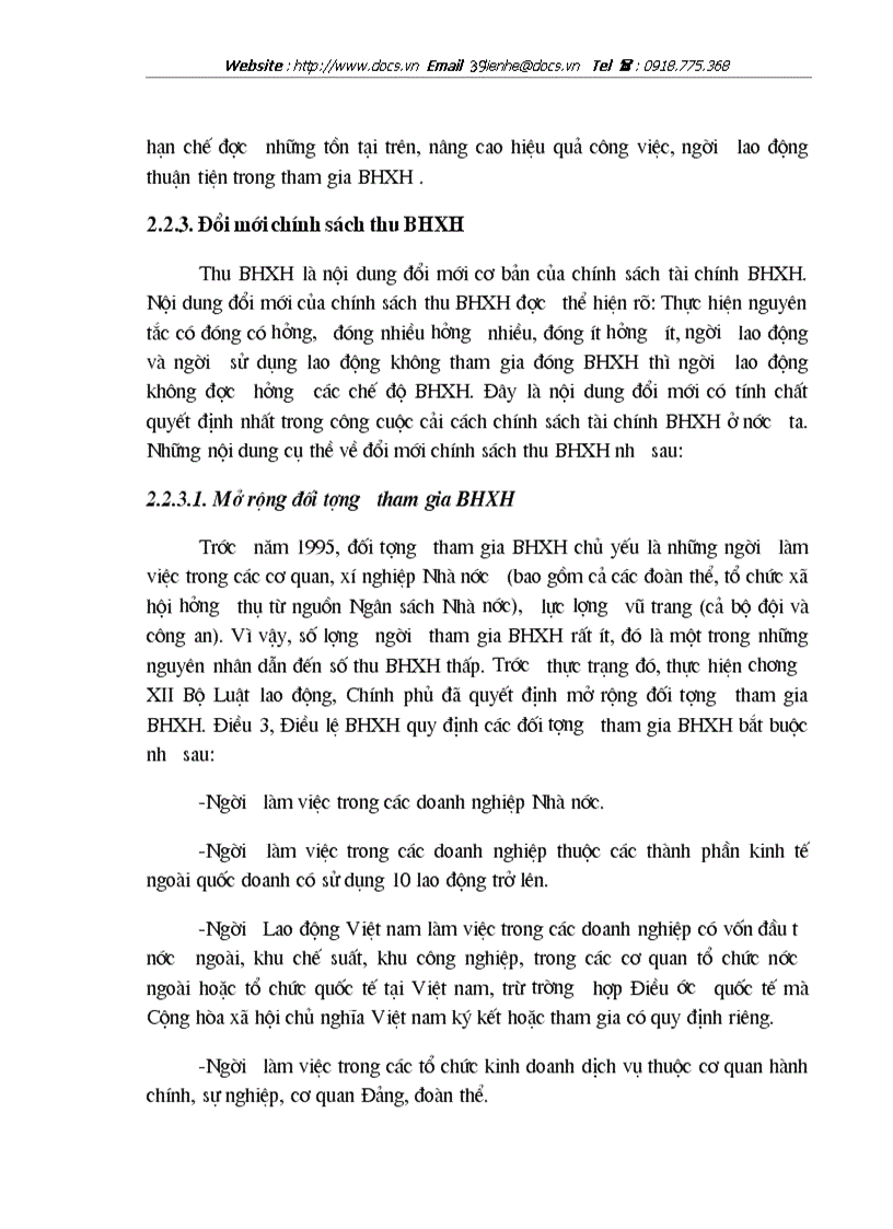 image for page Phương hướng hoàn thiện chính sách tài chính BHXH ở VN