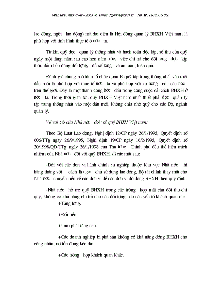 image for page Phương hướng hoàn thiện chính sách tài chính BHXH ở VN