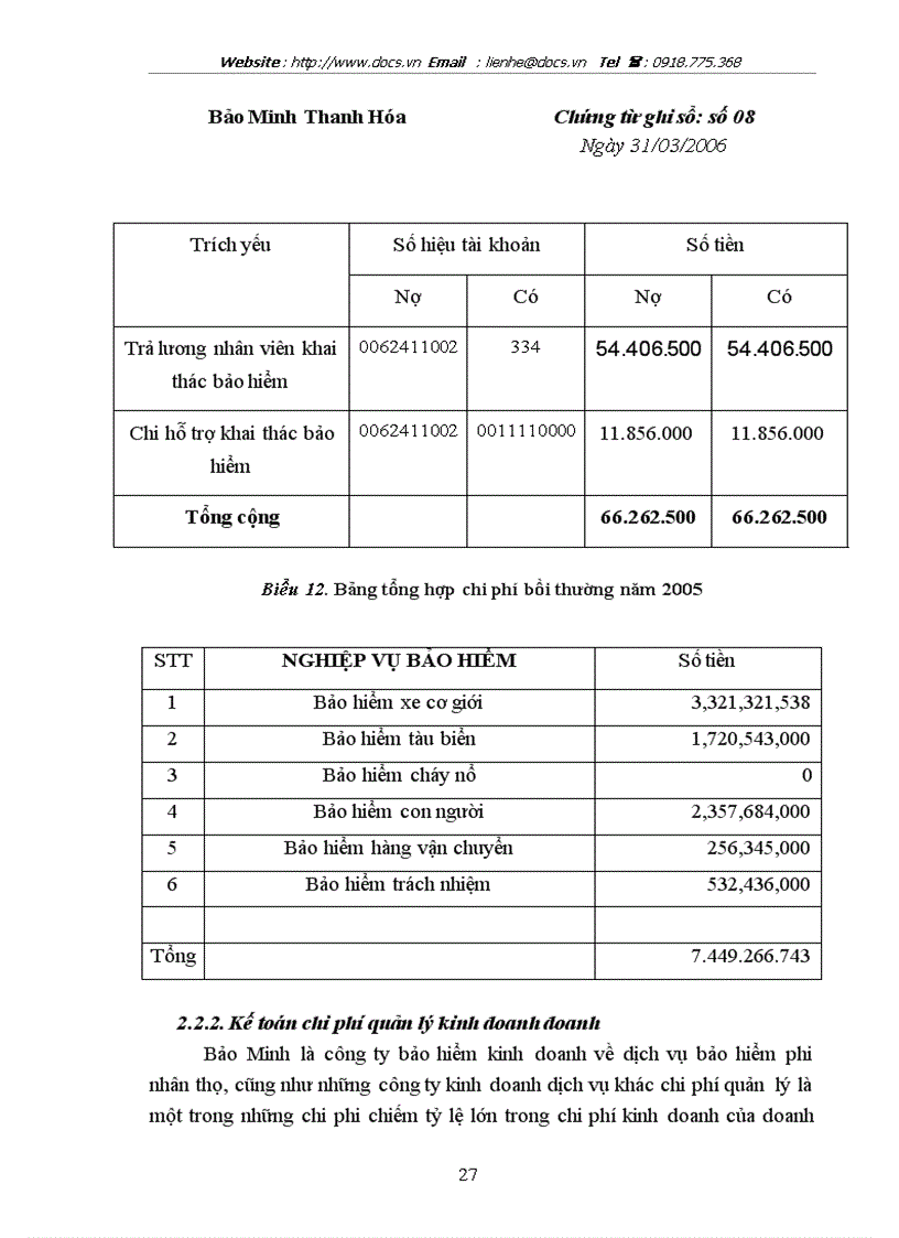 image for page 1số vấn đề về công tác kế toán chi phí kinh doanh bảo hiểm tại C ty Bảo hiểm Bảo Minh Thanh hoá