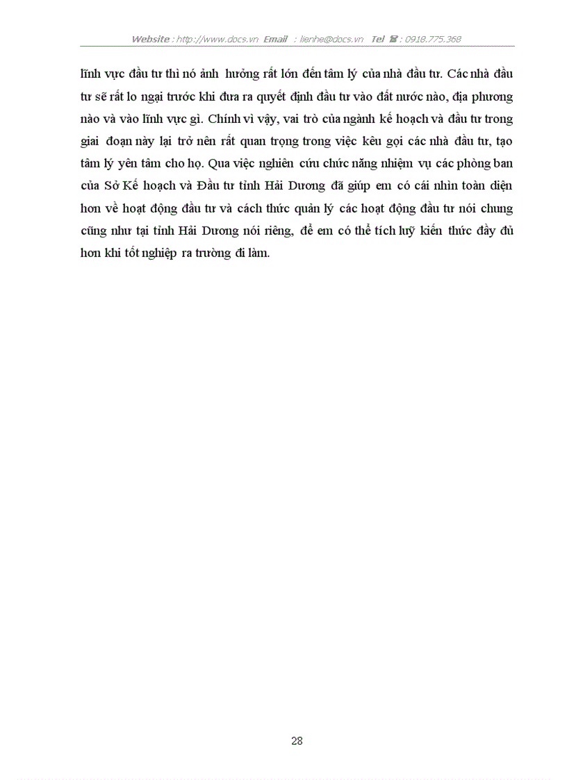 image for page Thực trạng công tác quản lý nhà nước về hoạt động đầu tư của sở kế hoạch và đầu tư tỉnh hải dươn