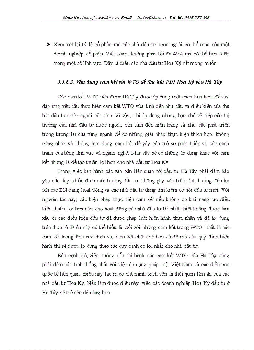 image for page Thực trạng và giải pháp thu hút FDI từ Hoa Kỳ vào tỉnh Hà Tây trong điều kiện hội nhập kinh tế quốc tế