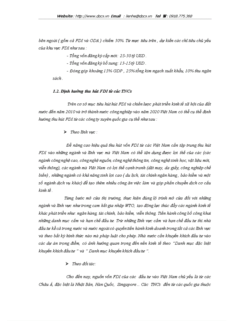 image for page Thực trạng và giải pháp thu hút FDI từ Hoa Kỳ vào tỉnh Hà Tây trong điều kiện hội nhập kinh tế quốc tế