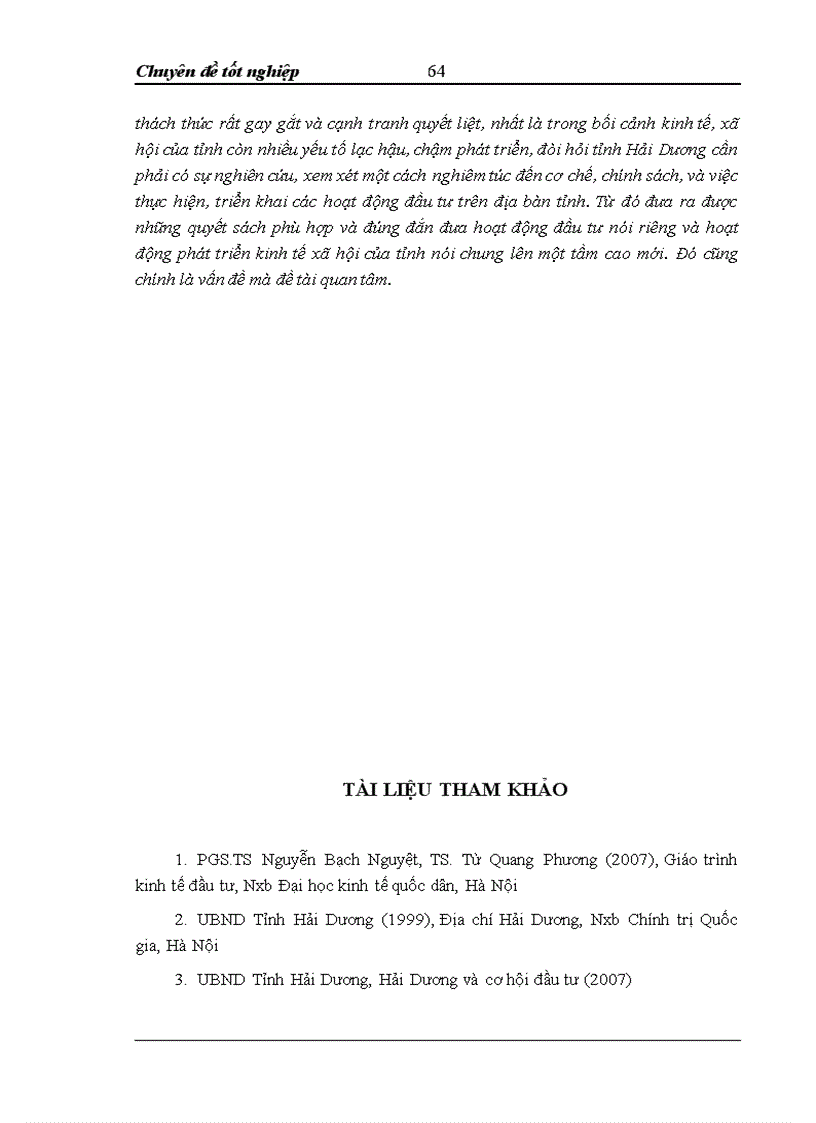 image for page Đầu tư phát triển kinh tế tỉnh Hải Dương giai đoạn 2005 2009 Thực trạng và giải pháp