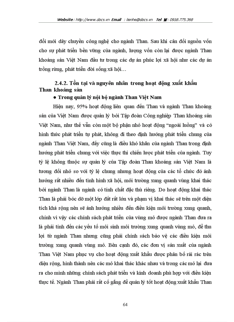 image for page Hoạt động xuất khẩuThan khoáng sản Việt Nam trong giai đoạn từ năm 2001 đến nay