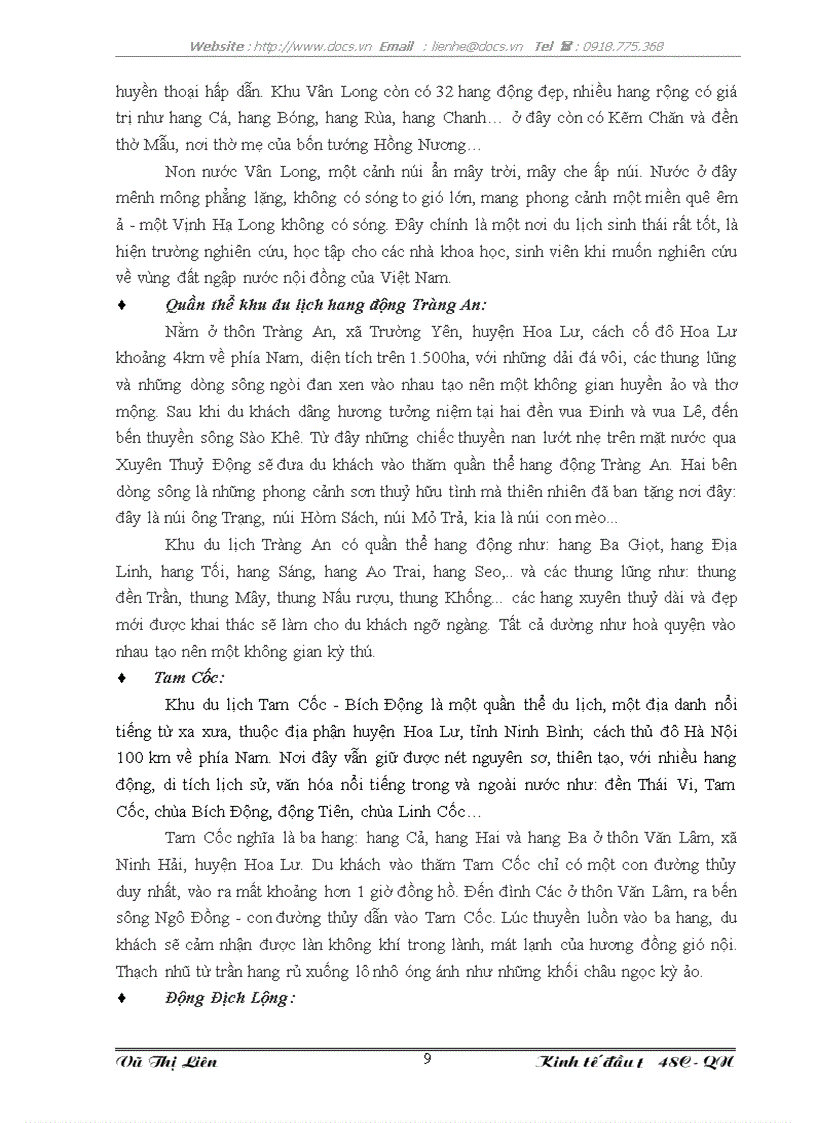 image for page Đầu tư phát triển ngành du lịch tỉnh Ninh Bình