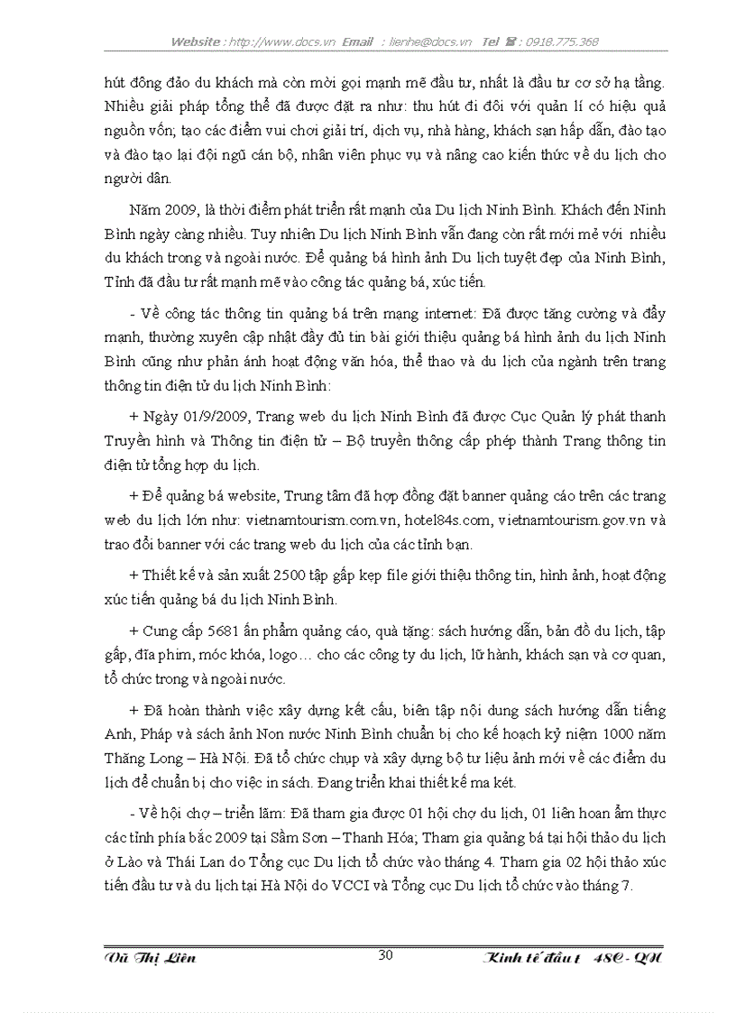 image for page Đầu tư phát triển ngành du lịch tỉnh Ninh Bình