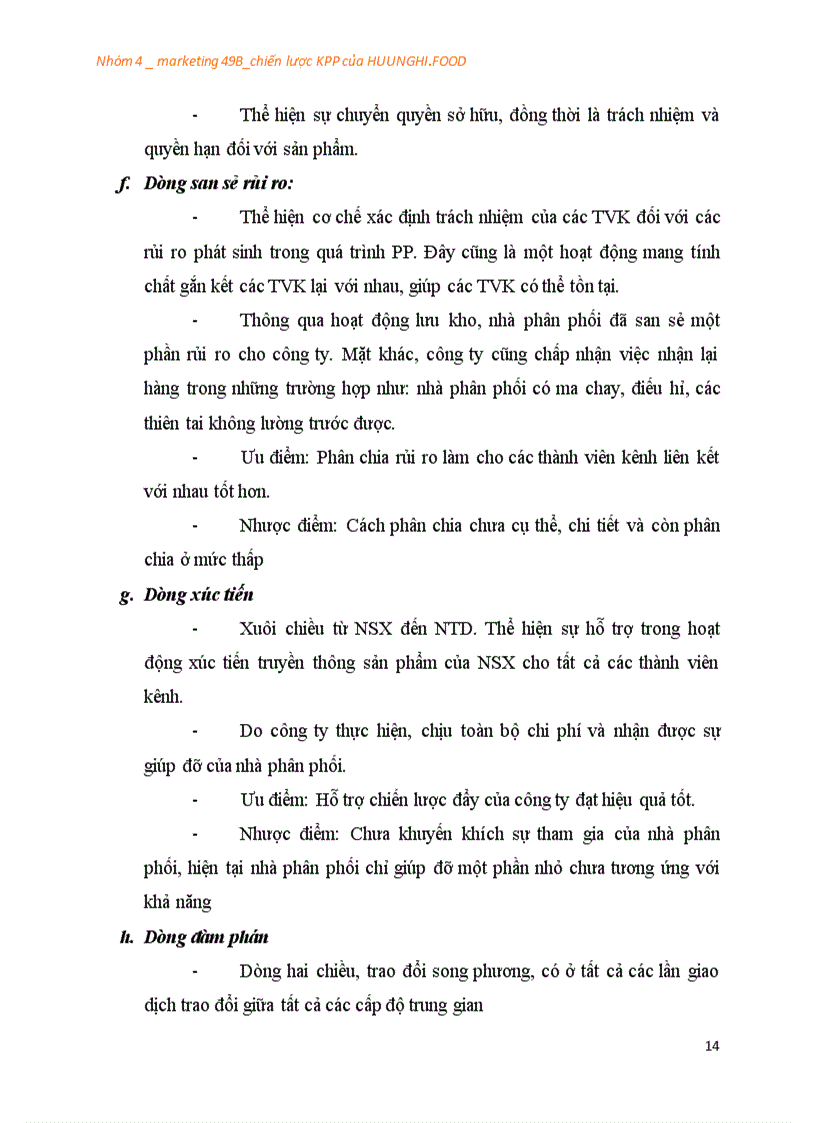 image for page Chiến lược kênh phân phối của công ty thực phẩm cổ phần HỮU NGHỊ