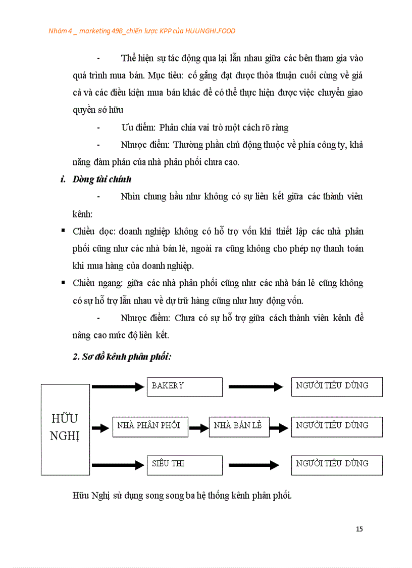 image for page Chiến lược kênh phân phối của công ty thực phẩm cổ phần HỮU NGHỊ