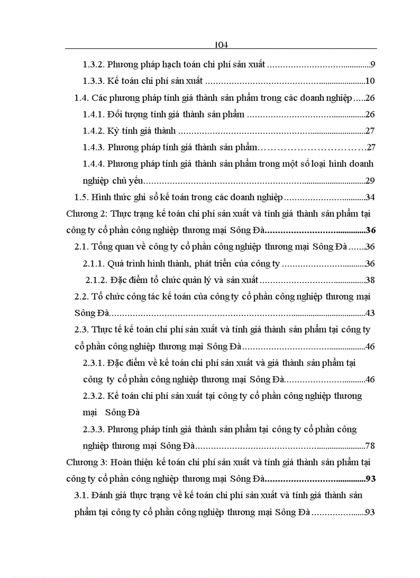 image for page Hoàn thiện kế toán chi phí sản xuất và tính giá thành sản phẩm tại công ty cổ phần công nghiệp thương mại Sông Đà